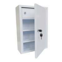 Steel White Lockable First Aid Kit Cabinet With Shelves And Drawer