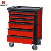 new design heavy duty 27"toolcabinet on wheels with 6 drawers