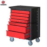 storage tools cabinet/toolbox on wheels with 7 drawers