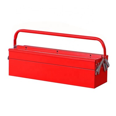 530 mm long portable steel tool boxes with 3 trays for car