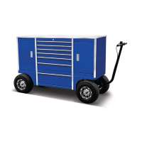 72" Aluminum Roll Cart Tool Box