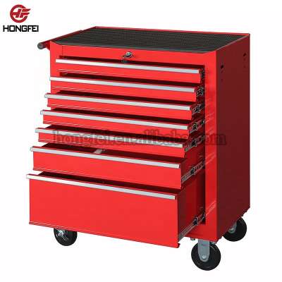 24" tool cabinet on wheels 7 drawers toolbox to store tools