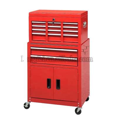 6 drawers tool cabinet trolley chest combo lockable