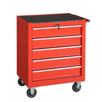 24 Hongfei cost-effective 5 drawers metal tool cabinet tool cart lockable