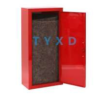 Red Solid Single door Stainless steel / Cold rolled steel Fire blanket cabinet price