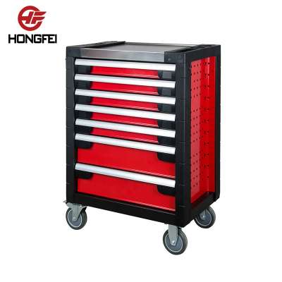 7 Drawers Heavy Duty Tool Cabinet Trolley Starter Mechanic Tool Set